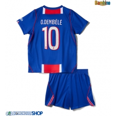 Maglie da calcio Paris Saint-Germain Ousmane Dembele #10 Prima Maglia Bambino 2026-27 Manica Corta + Pantaloni corti)